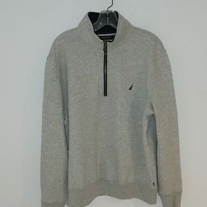 Nautica gray quarter zip